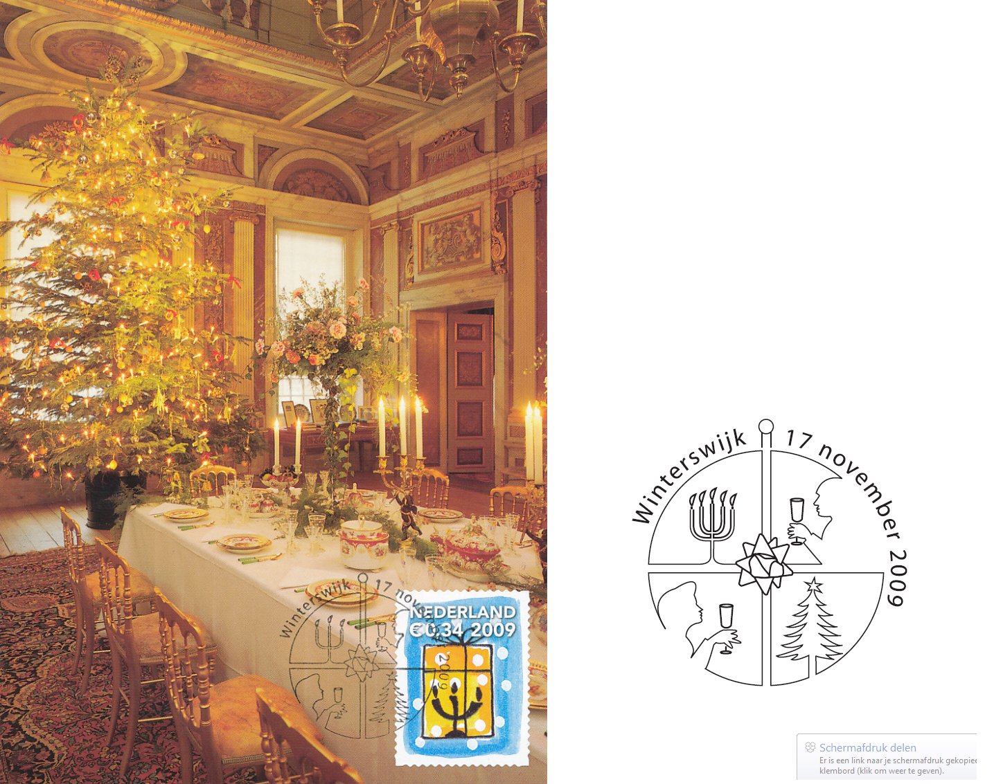 Gedekte Kersttafel 2009